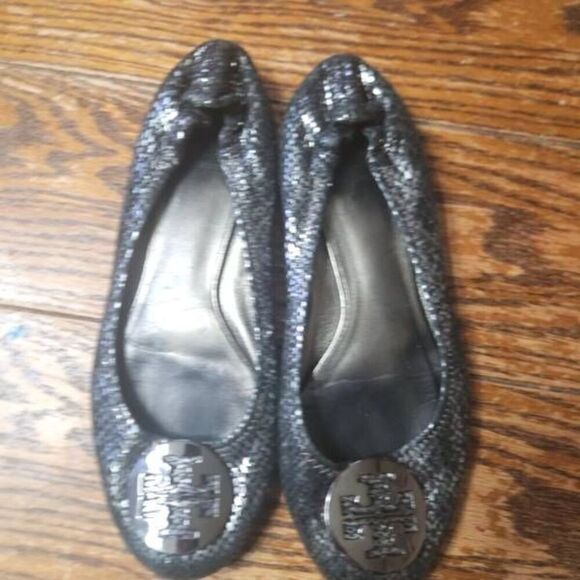 Tory Burch Minnie snakeskin flats - Picture 1 of 5